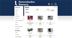 Desktop Screenshot of eurocalzadosnavarra.com