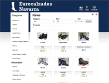 Tablet Screenshot of eurocalzadosnavarra.com